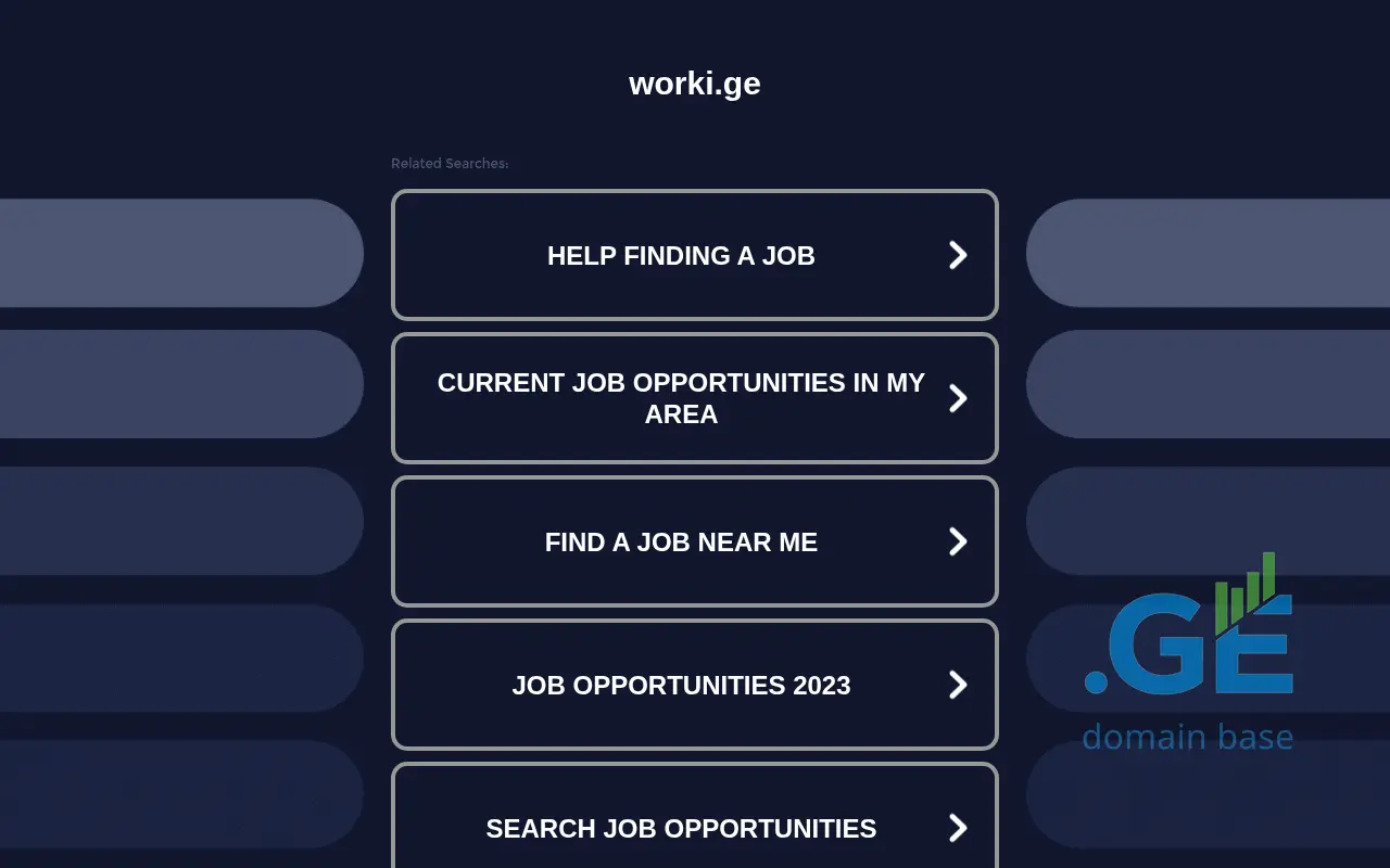 Screenshot of the site worki.ge