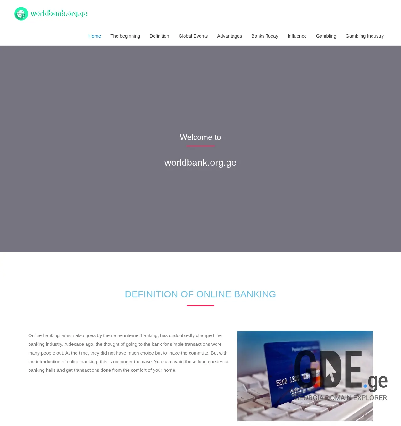 Screenshot of the site worldbank.org.ge at 2025-11-30