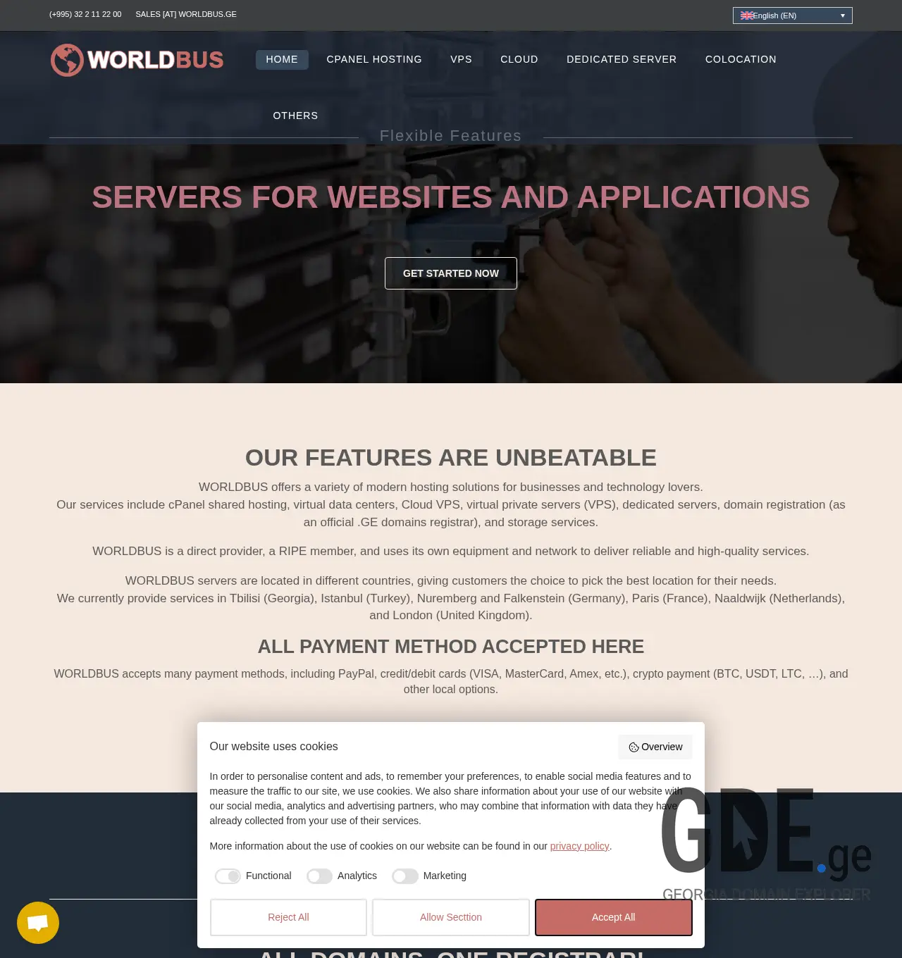 Screenshot of the site worldbus.ge at 2025-11-30