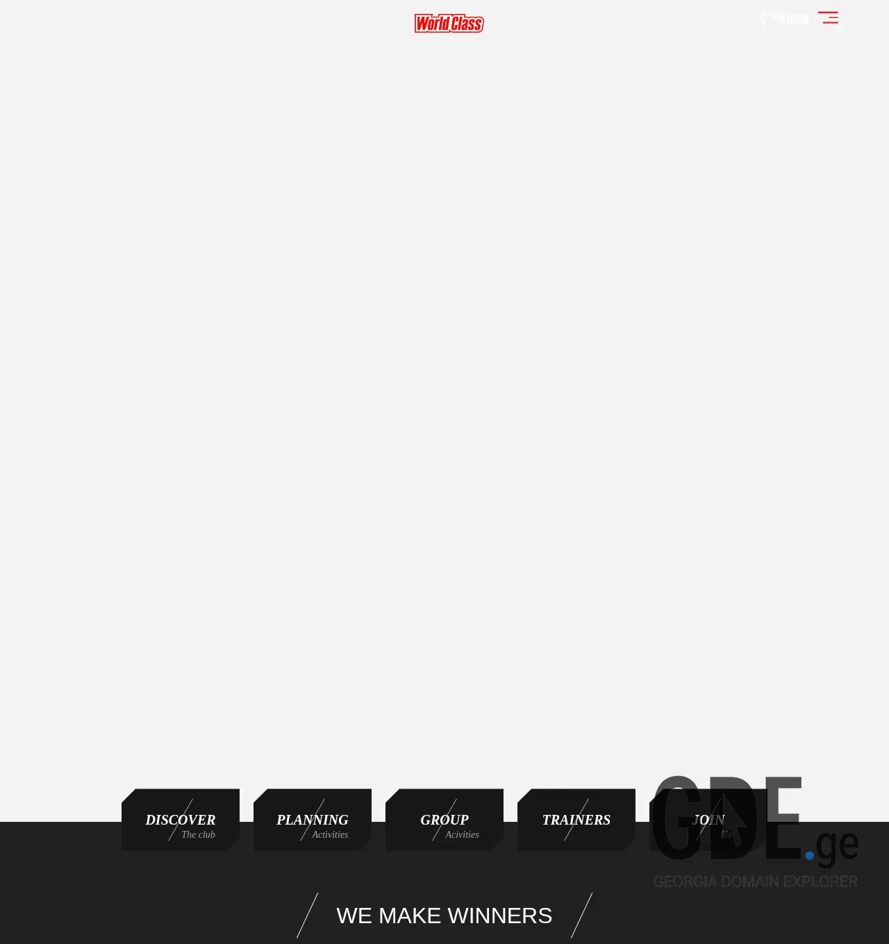 Screenshot of the site worldclass.ge at 2025-11-30