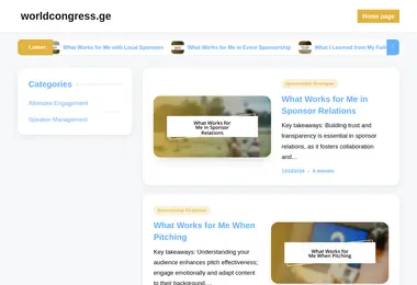 Скриншот worldcongress.ge