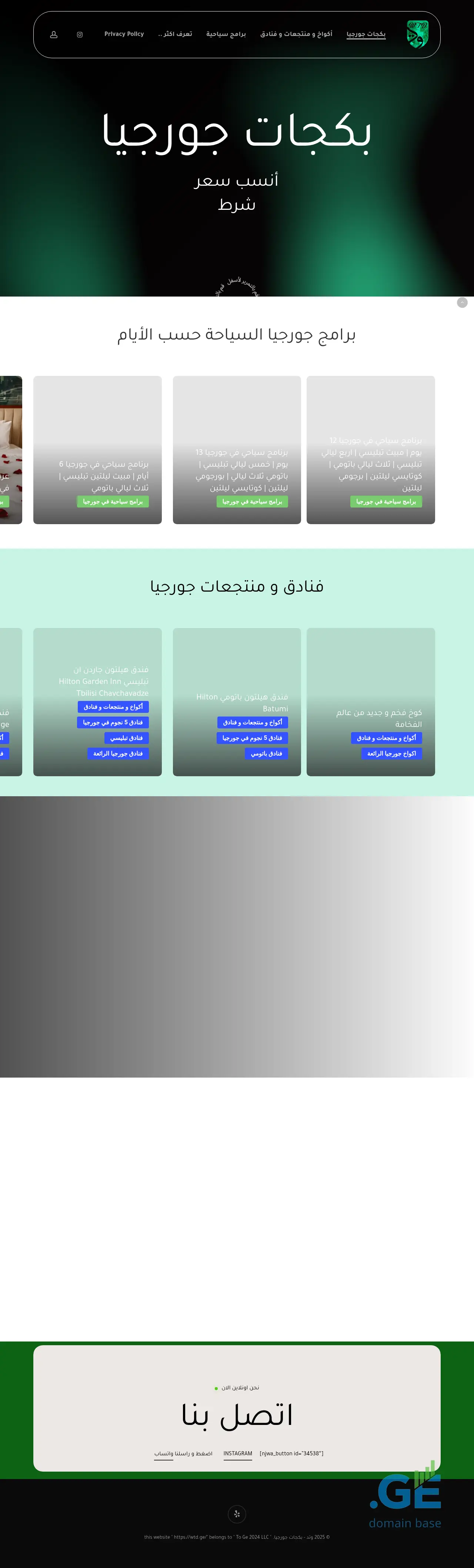 Screenshot of the site wtd.ge