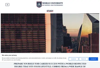 Screenshot of wust.ge
