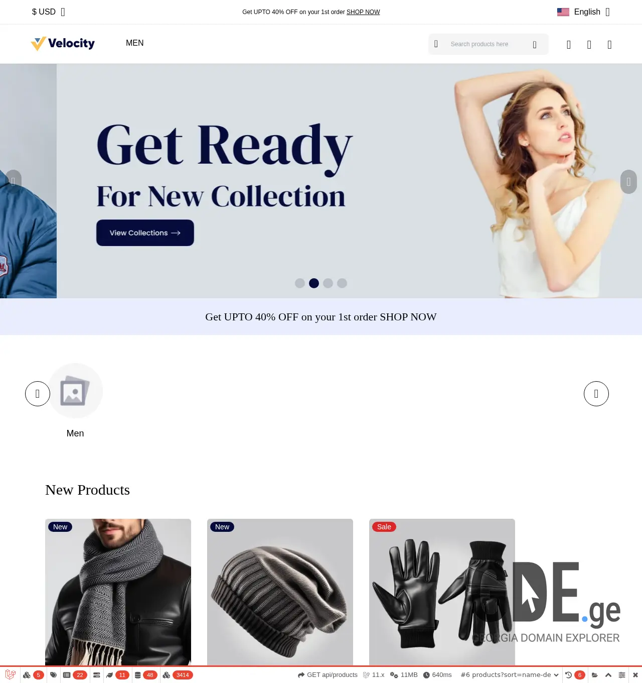 Screenshot of the site xatebi.ge at 2025-12-03