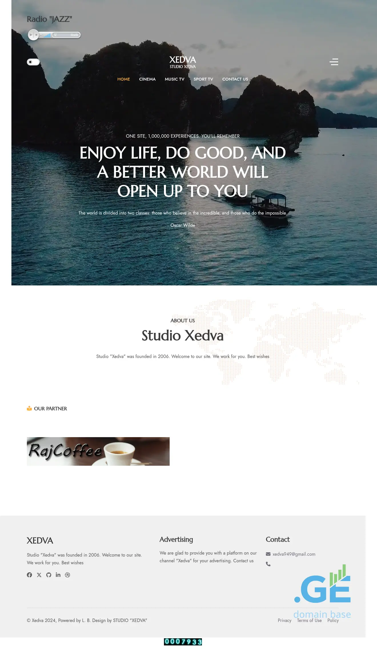 Screenshot of the site xedva.ge