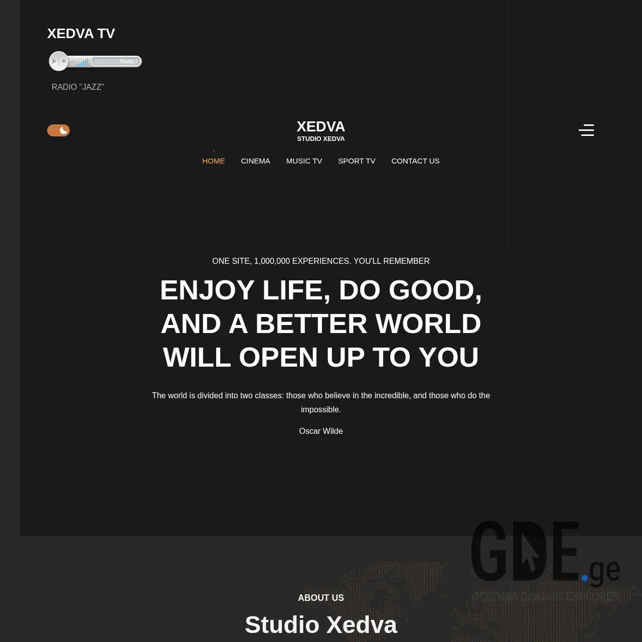 Screenshot of the site xedva.ge at 2025-12-12