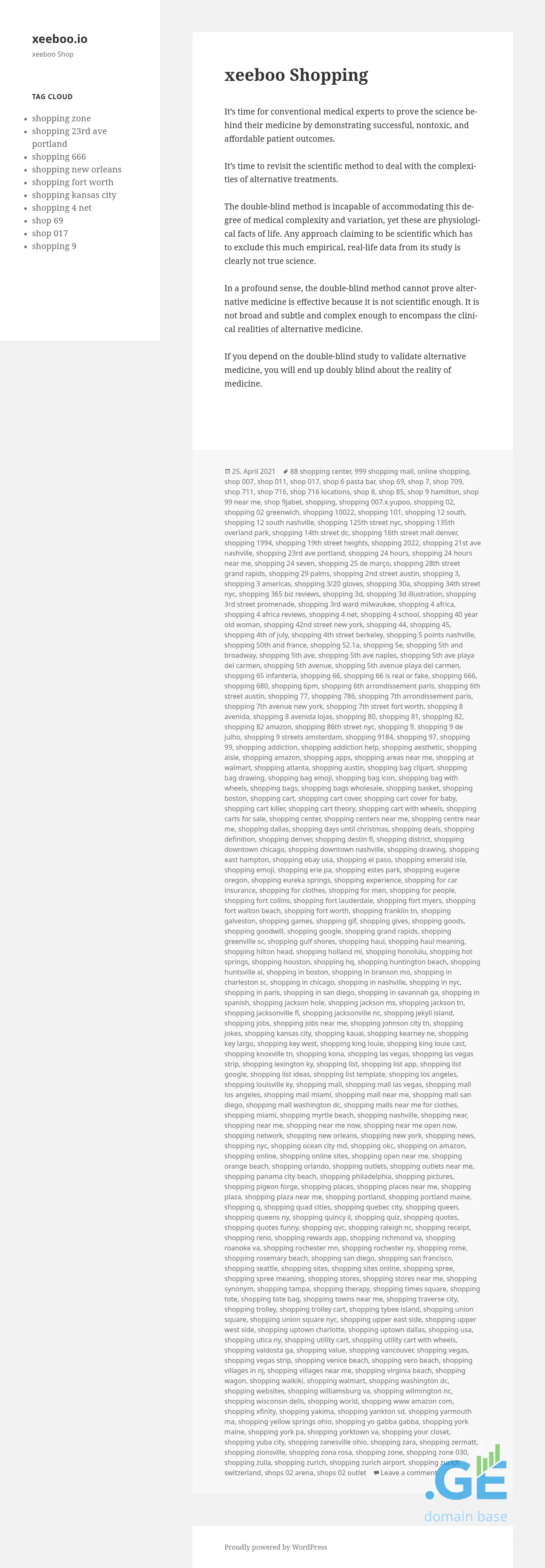 Screenshot of the site xeeboo.ge at 2025-10-14