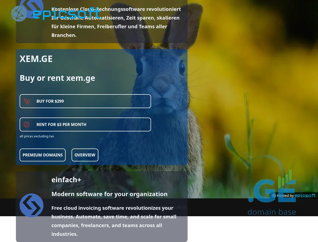 Screenshot of the site xem.ge
