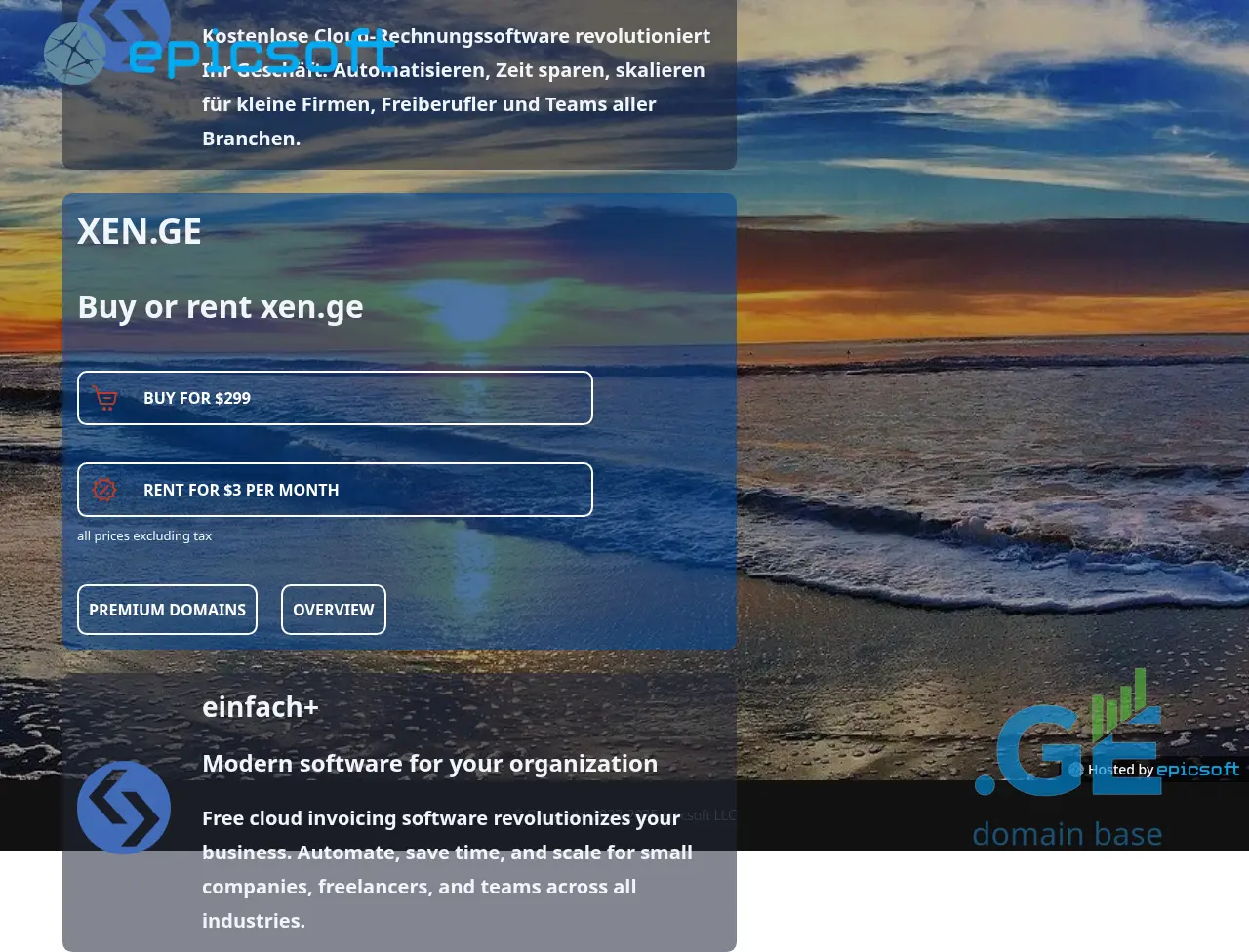 Screenshot of the site xen.ge