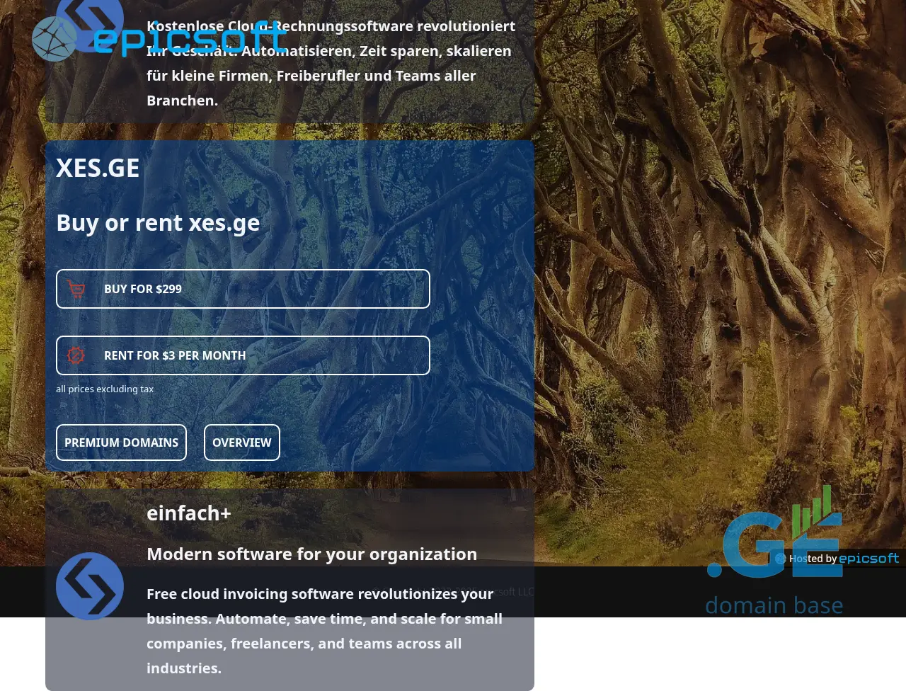 Screenshot of the site xes.ge