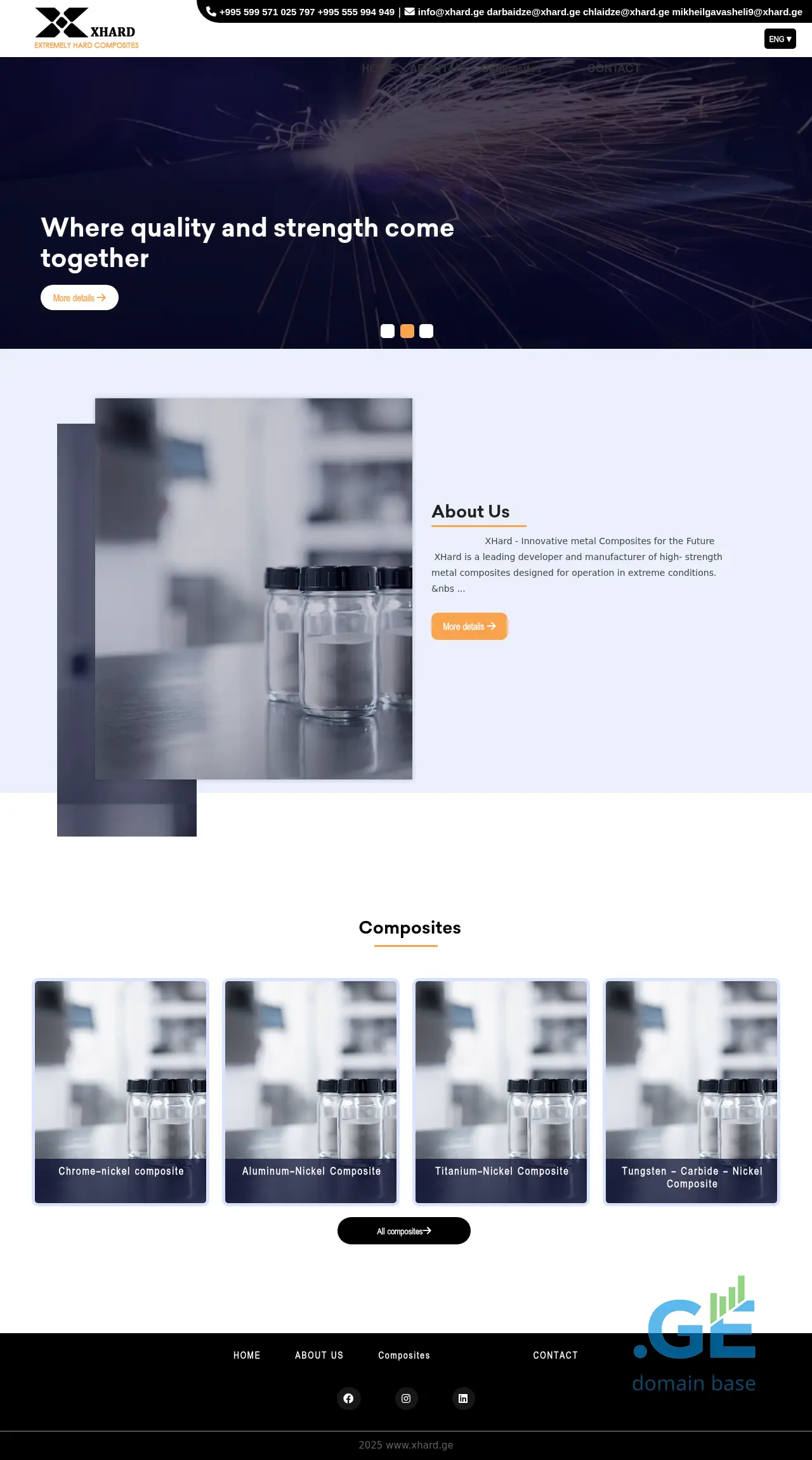 Screenshot of the site xhard.ge