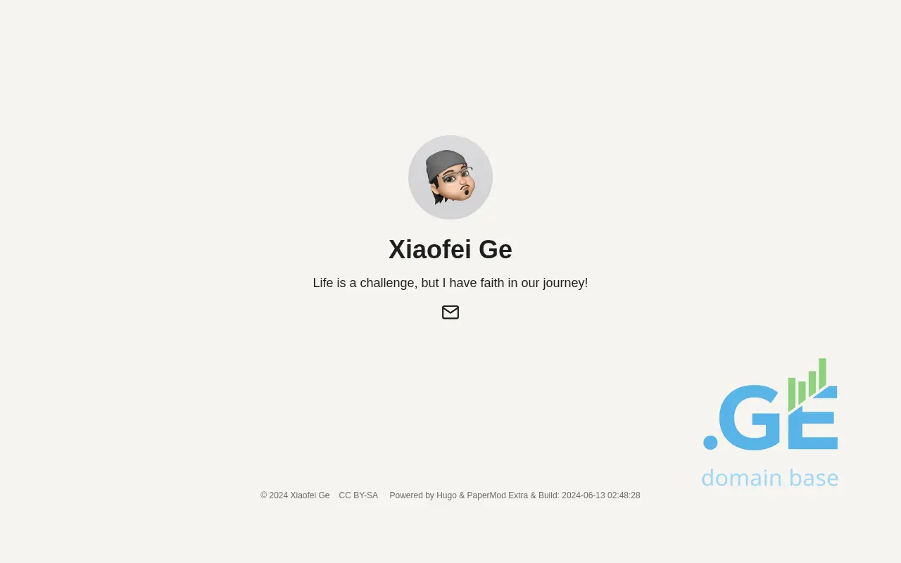 Screenshot of the site xiaofei.ge at 2025-10-14