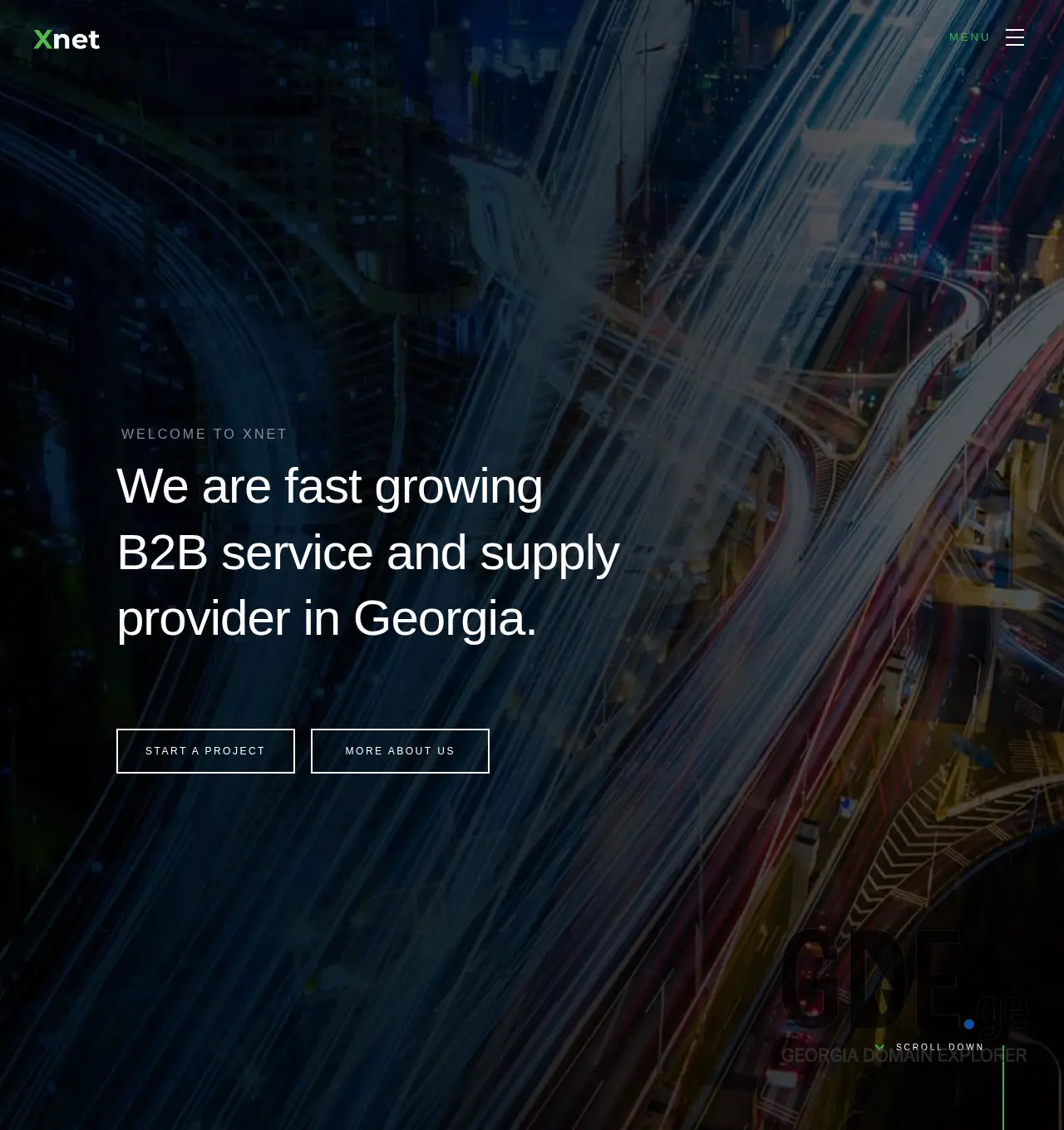 Screenshot of the site xnet.ge at 2025-12-03