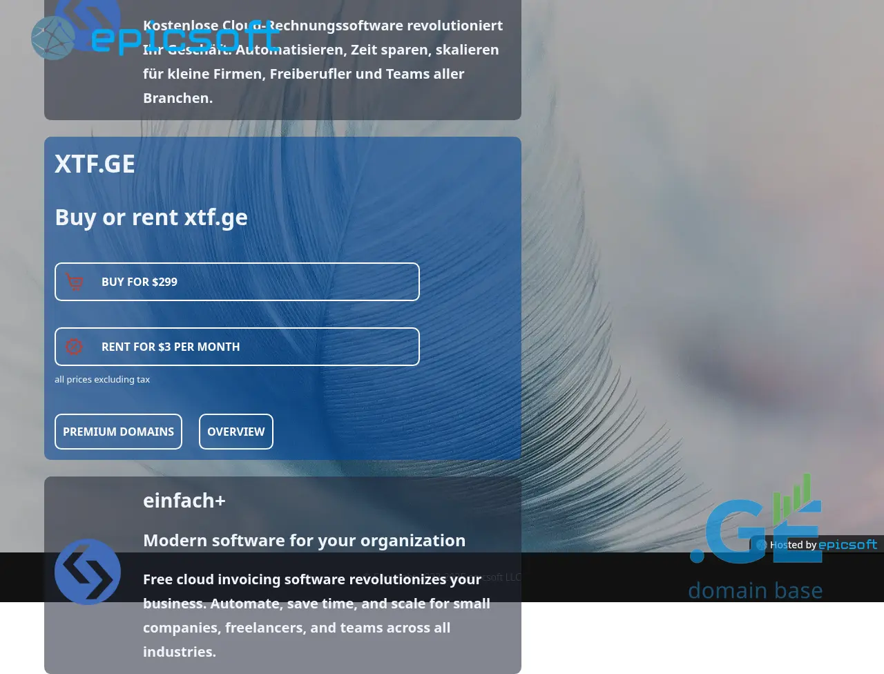 Screenshot of the site xtf.ge