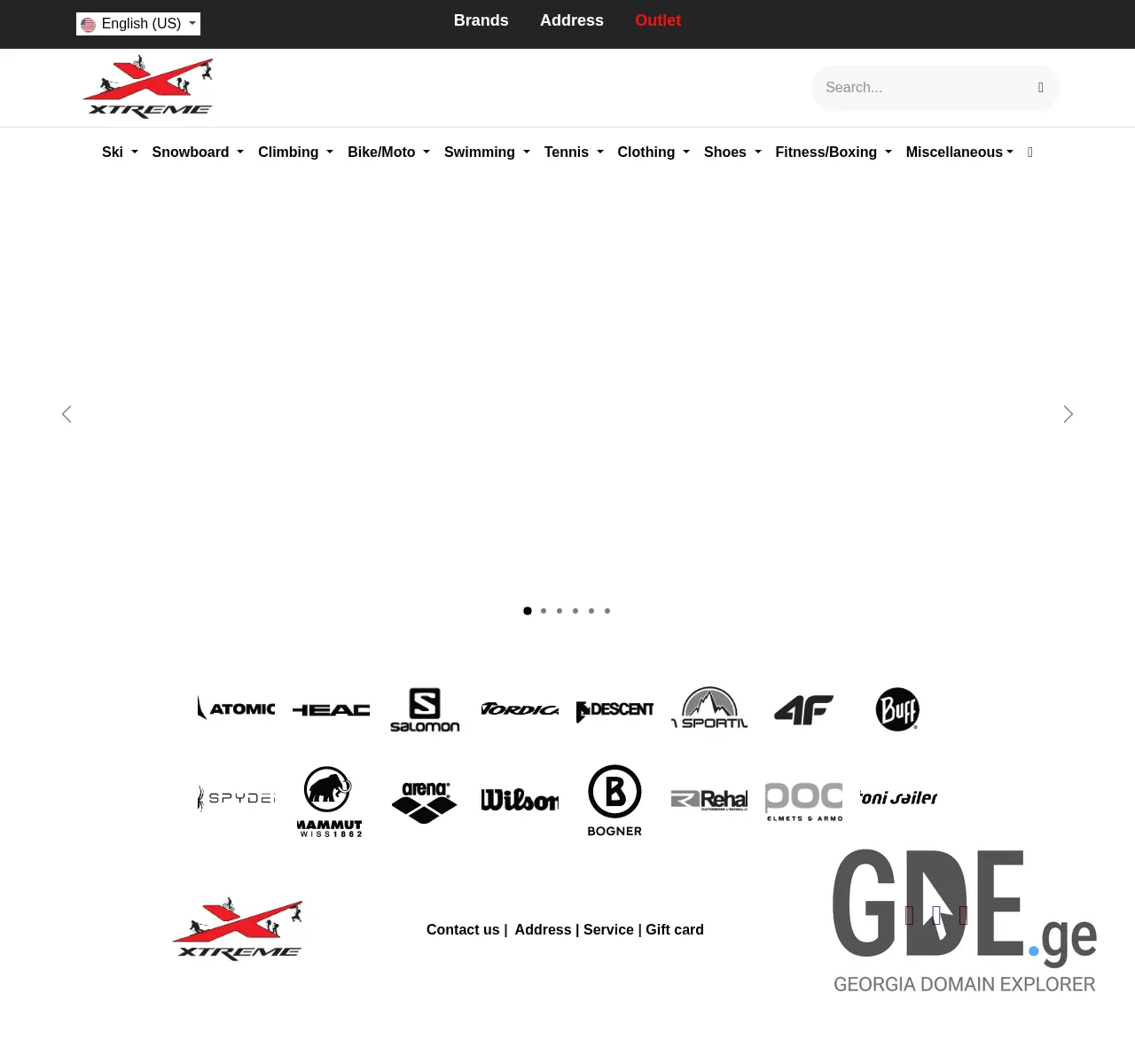 Screenshot of the site xtreme.ge at 2025-11-26