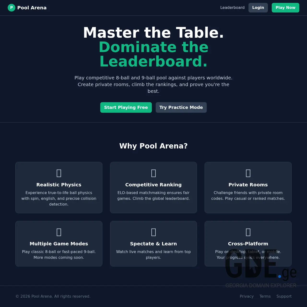 Screenshot of the site yap.ge at 2026-02-01