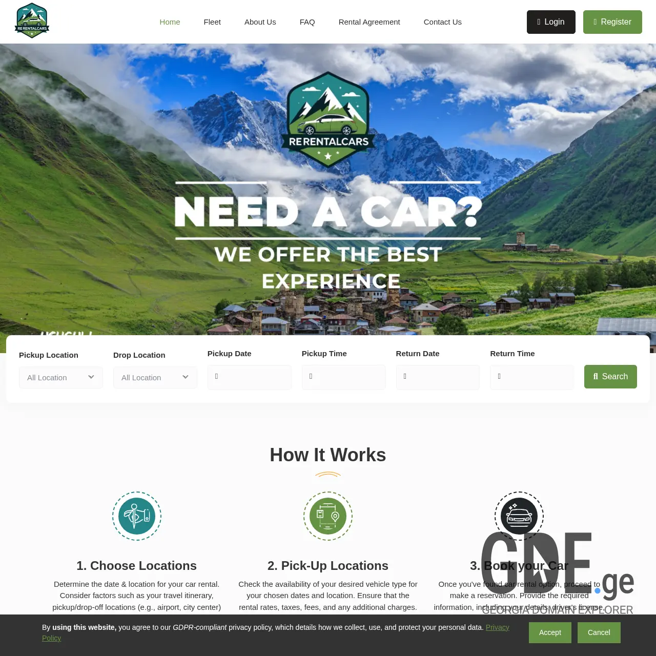 Screenshot of the site yellowblog.ge at 2025-12-18