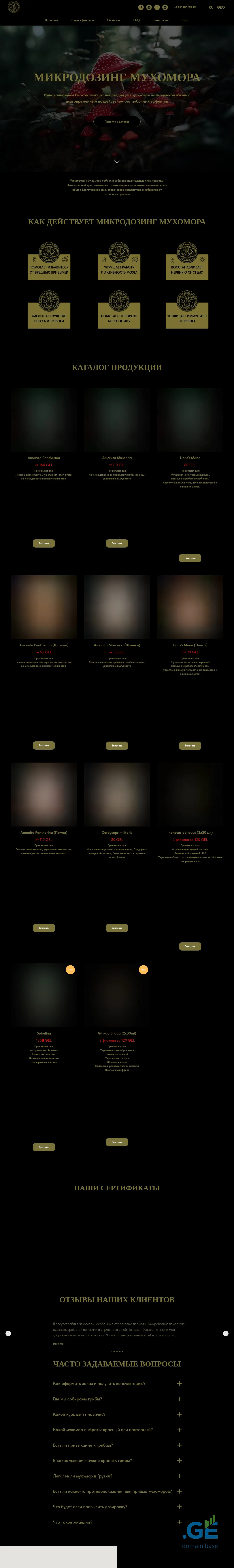Screenshot of the site ygg.ge