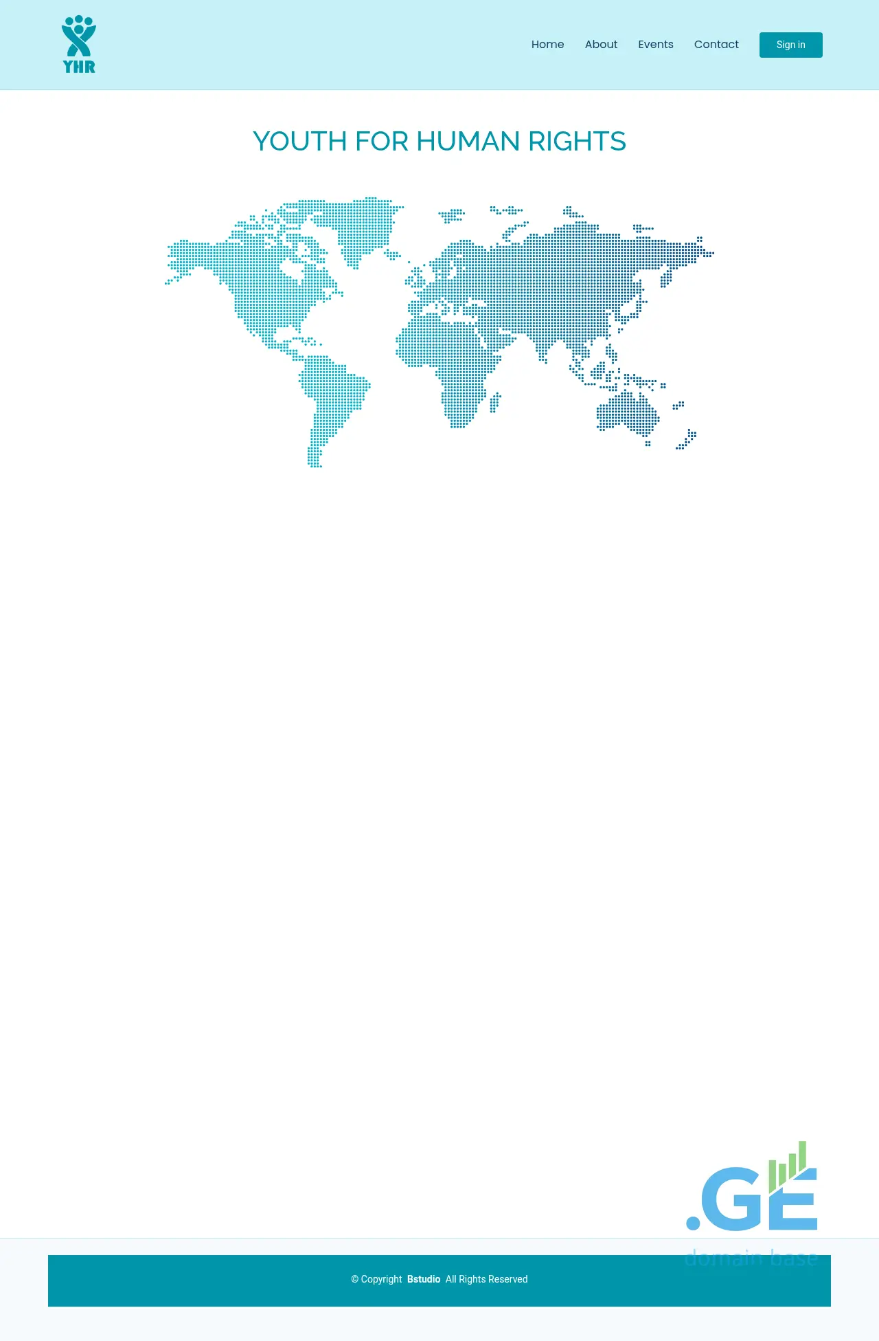 Screenshot of the site yhr.ge