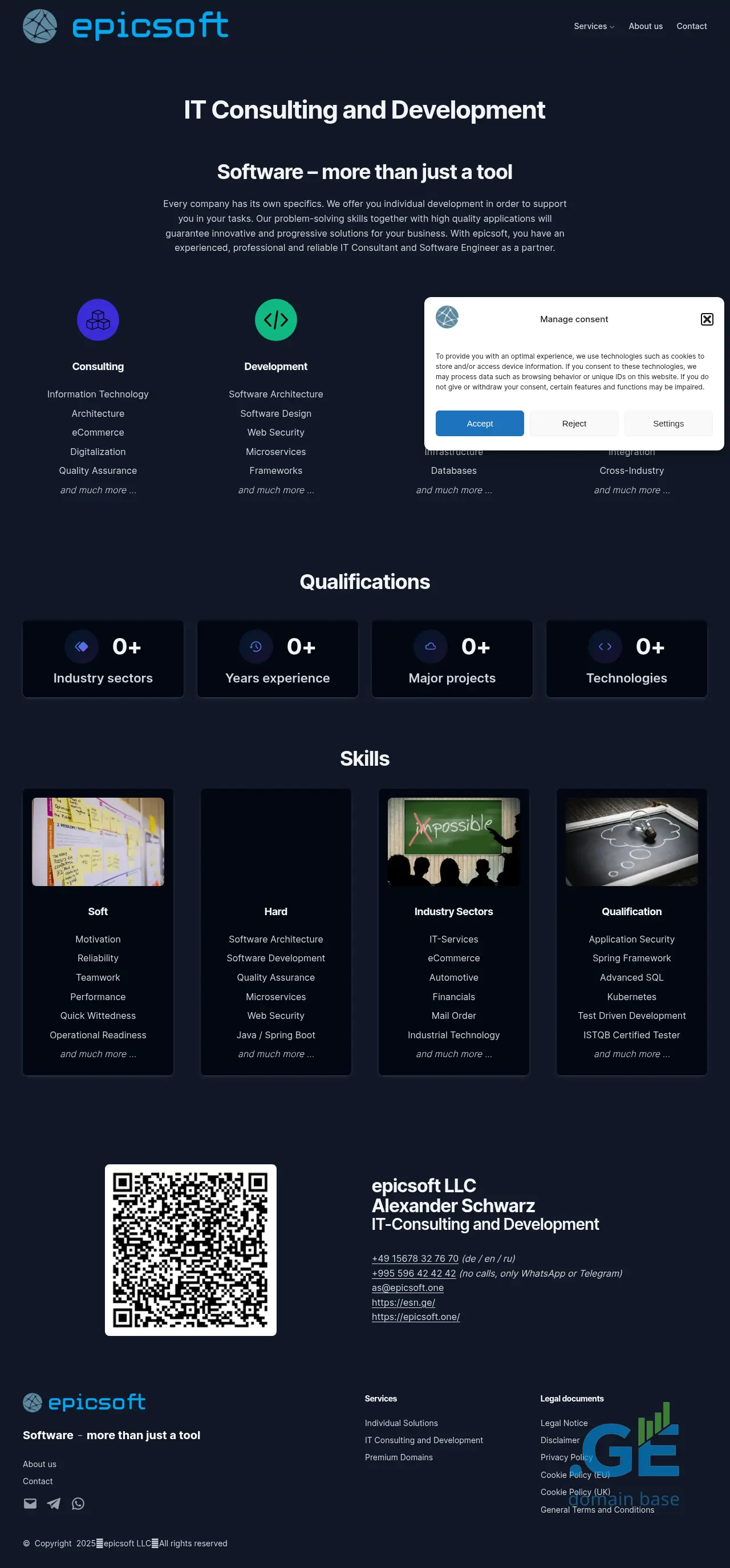 Screenshot of the site your-business.ge