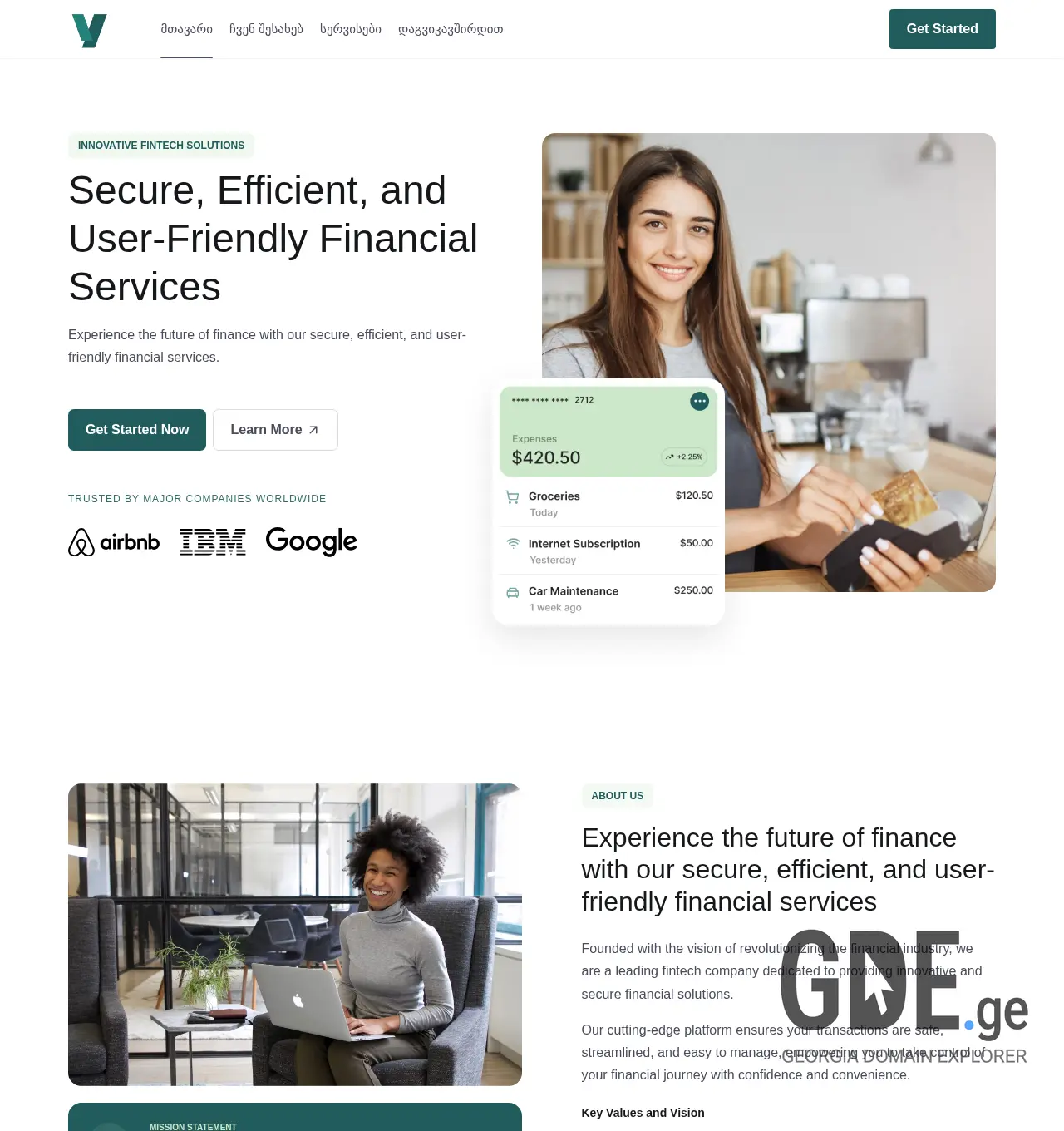 Screenshot of the site yourcorner.ge at 2025-12-03