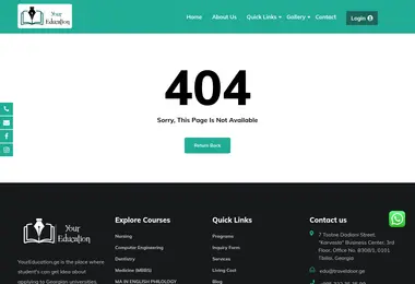 Screenshot of youreducation.ge