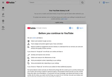 Screenshot of youtube.ge