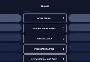 Скриншот zara.ge