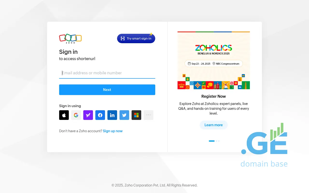 Screenshot of the site zcu.ge