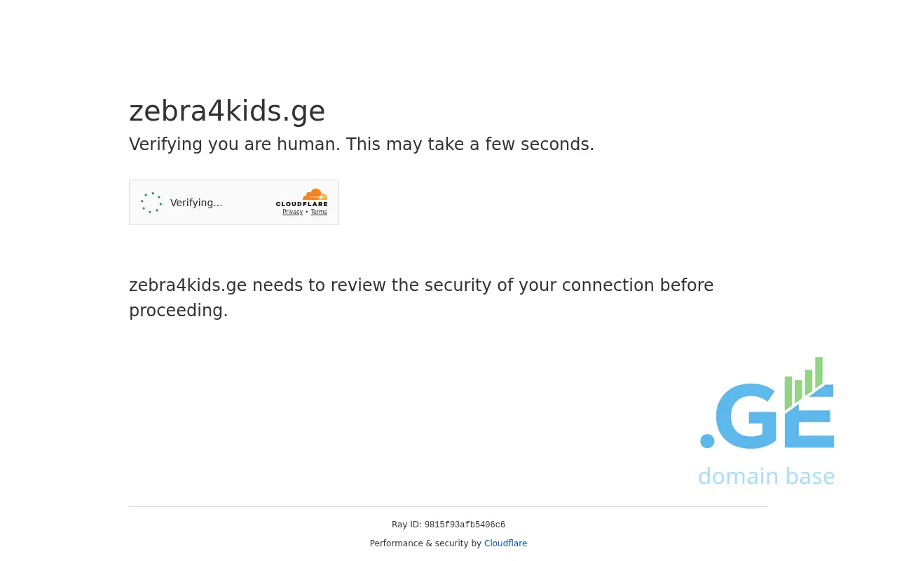 Screenshot of the site zebra4kids.ge at 2025-09-19