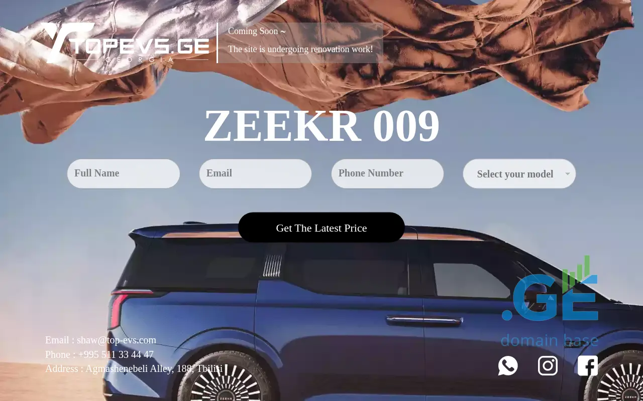 Screenshot of the site zeekrlife.ge