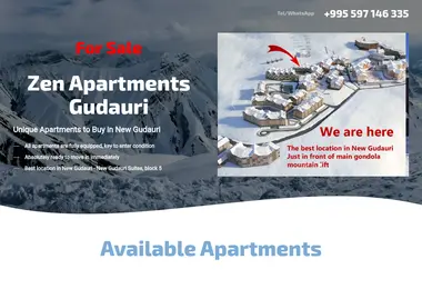 zenapartments.ge-ის ეკრანის სურათი