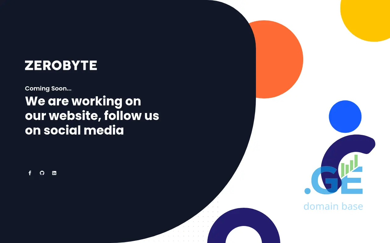 Screenshot of the site zerobyte.ge
