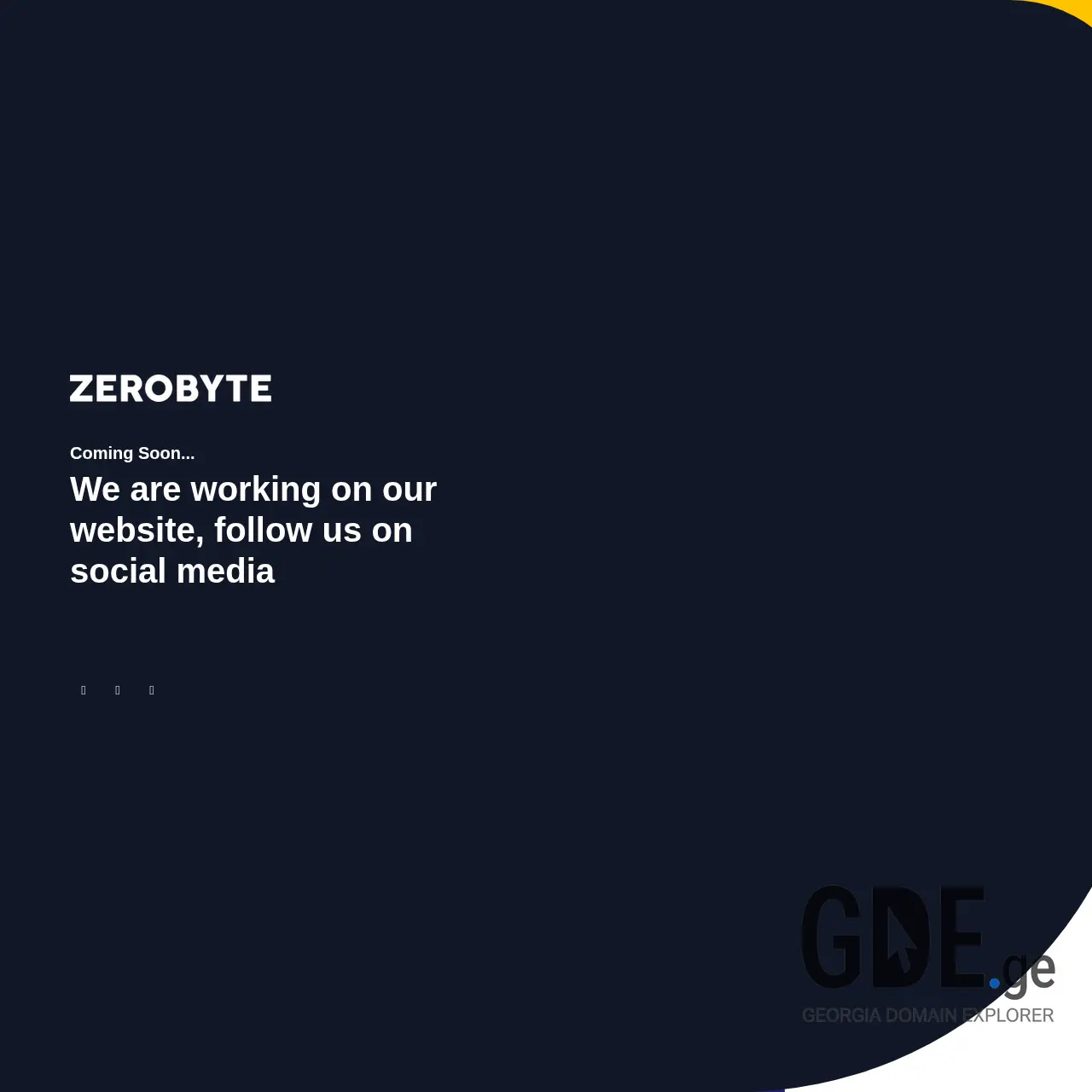 Screenshot of the site zerobyte.ge at 2025-12-12