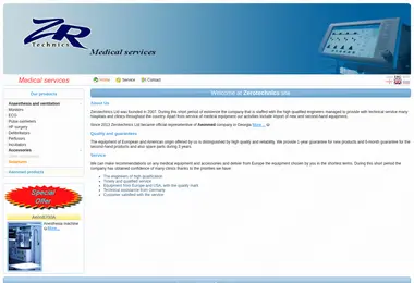 Screenshot of zerotechnics.ge