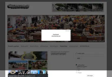 Screenshot of zestafoni.ge