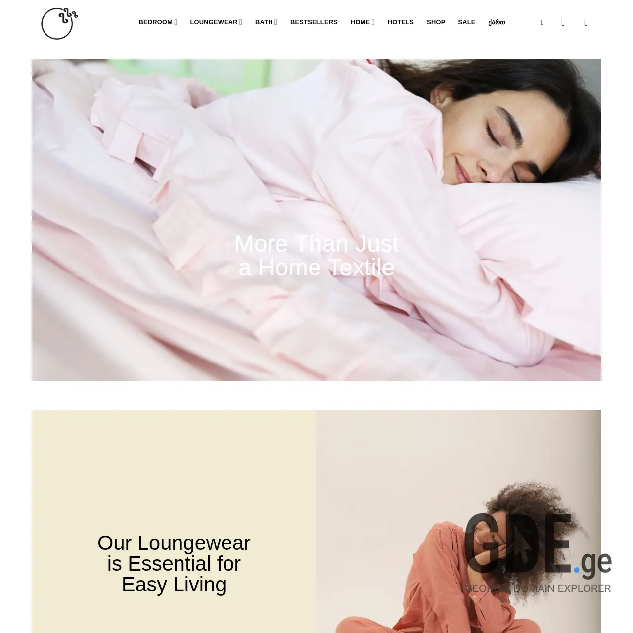 Screenshot of the site zezetsari.ge at 2025-12-12