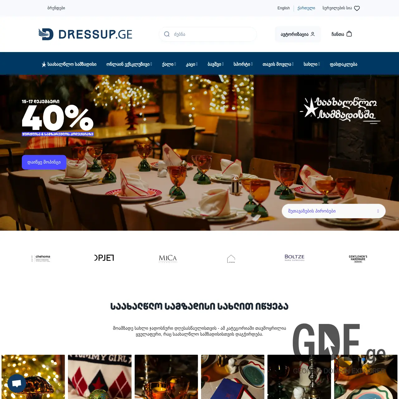 Screenshot of the site zippy.ge at 2025-12-15