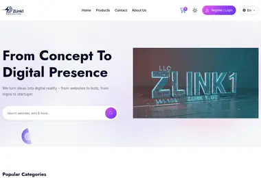 Screenshot of zlink1.ge