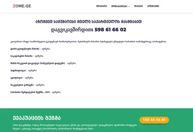 Скриншот zome.ge