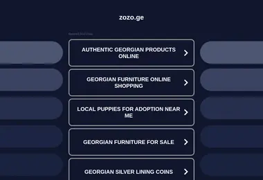 Скриншот zozo.ge